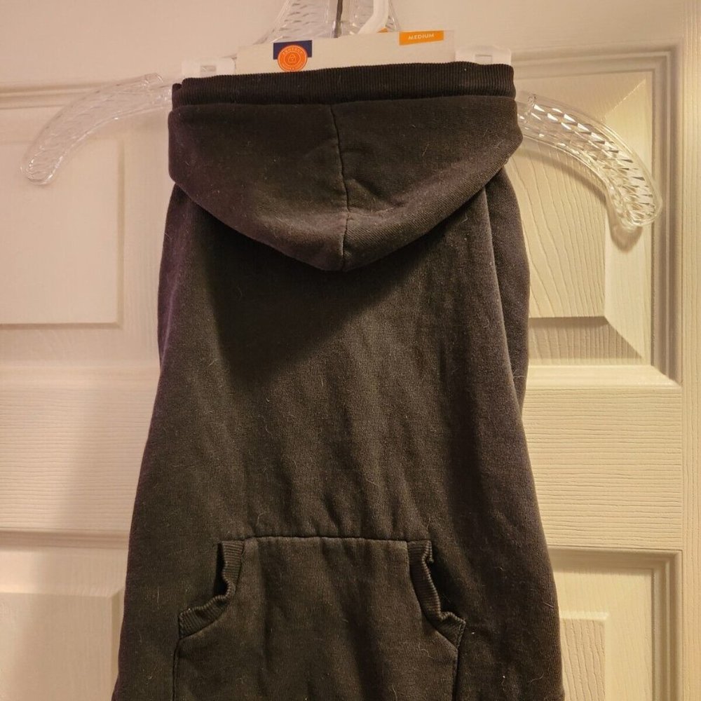 NWT Top Paw Hooded Sweatshirt Dog Hoodie Size Medium Black - Picture 1 of 7